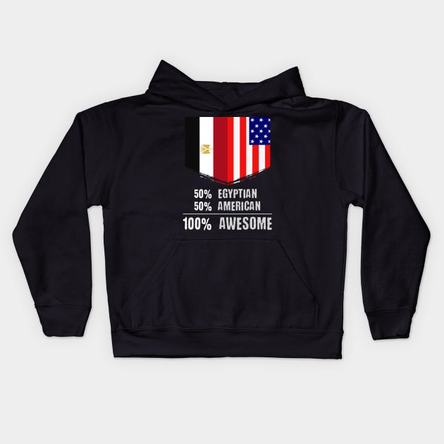 50% Egyptian 50% American 100% Awesome Immigrant Kids Hoodie by theperfectpresents